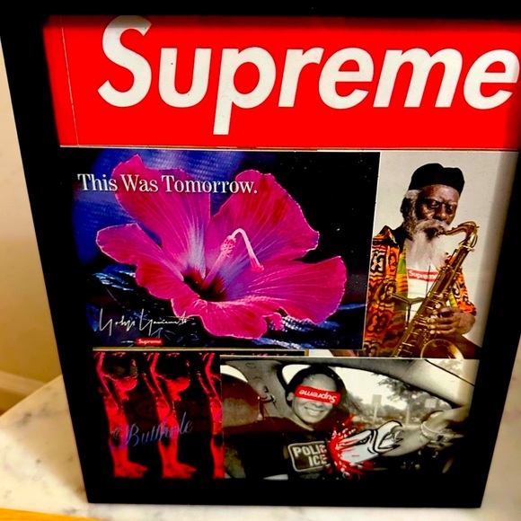 ❤️‍🔥SUPREME STICKER’s Lot of 5 BRAND NEW Stickers in Black Frame from ss20-fw25 - Picture 1 of 6